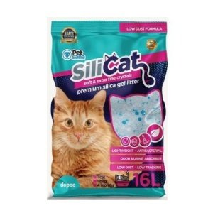 Arena Silice Higiénica Absorbente Para Gatos 16l