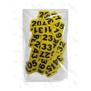 Números para Jaulas (del 1 al 60) - Amarillo